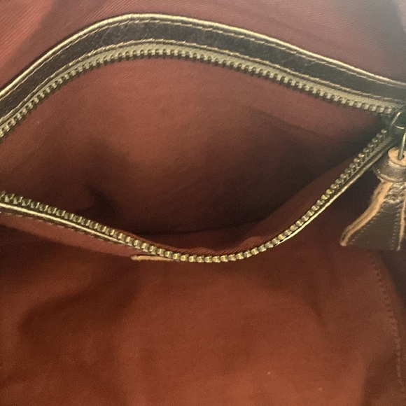 Jasper & Jeera Metallic Leather Clutch with Tassel - Picture 10 of 14